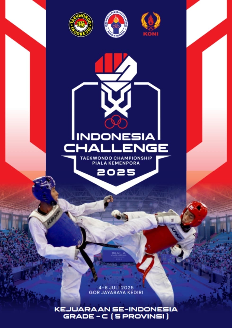 Ajang Pertarungan Prestasi Taekwondo di Tanah Air Taekwondo Indonesia Dojang Satria Bantul